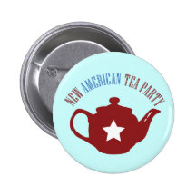 Nouveau thé américain badges avec agrafe