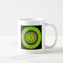 Nouveau vert au néon linéaire tasse
