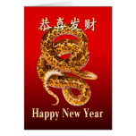 Nouveau Year-2013-year chinois du serpent cartes