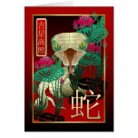 Nouveau Year-2013-year chinois du serpent cartes