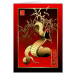 Nouveau Year-2013-year chinois du serpent cartes