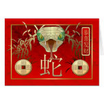 Nouveau Year-2013-year chinois du serpent cartes