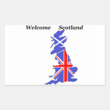nouveaux autocollants 2 de rectangle de l'Ecosse