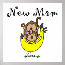 Nouveaux cadeaux jumeaux de maman de garçon et de  affiches