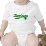 Nouveaux mariés 12 (vert de manuscrit de base-ball t-shirt