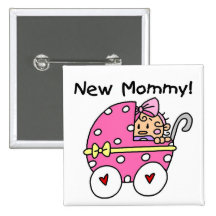 Nouveaux T-shirts et cadeaux de bébé de maman Badge