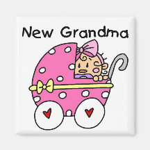 Nouveaux T-shirts et cadeaux de grand-maman de béb Aimants