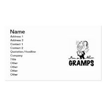 Nouveaux T-shirts et cadeaux de sourire de papy Cartes De Visite Personnelles
