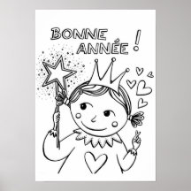 Nouvel an : dessin � colorier - posters