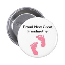 Nouvel arrière grand-mère fier badge avec épingle