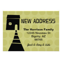 Nouvel avocat d'adresse d'amusement original faire-part personnalisables
