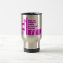 Nouvel maman du numéro moderne le rose de mamans n tasse à café