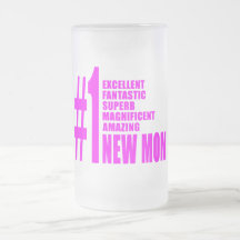Nouvel maman du numéro moderne le rose de mamans n tasse