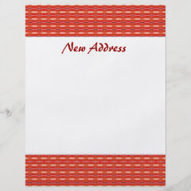 Nouvelle adresse rouge prospectus personnalisés