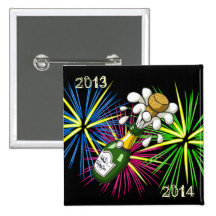 Nouvelle année 2013-2014 pin's avec agrafe