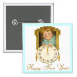Nouvelle année vintage pin's avec agrafe