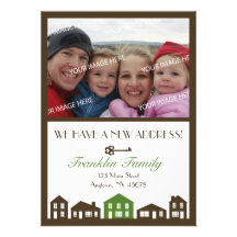 Nouvelle carte de faire-part d'adresse