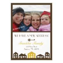 Nouvelle carte de faire-part d'adresse