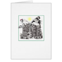 nouvelle carte de voeux à la maison