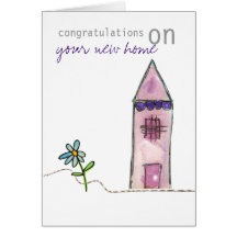 nouvelle carte de voeux à la maison