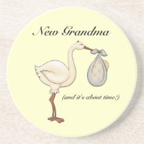 Nouvelle grand-maman dessous de verres