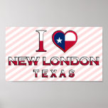 Nouvelle Londres, le Texas Affiche