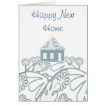 Nouvelle maison heureuse carte de vœux