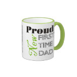 Nouvelle tasse fière de photo de papa de première 