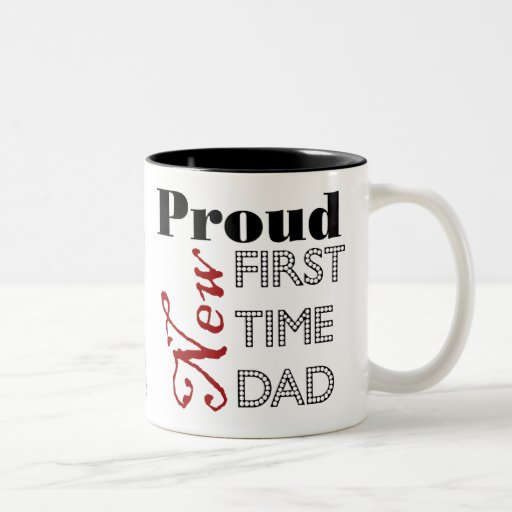 Nouvelle tasse fière de photo de papa de première 