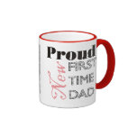 Nouvelle tasse fière de photo de papa de première 