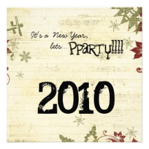 nouvelles années de la veille d'invitation de part