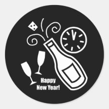 Nouvelles années d'Ève Autocollants