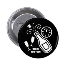 Nouvelles années d'Ève Badge Avec Épingle
