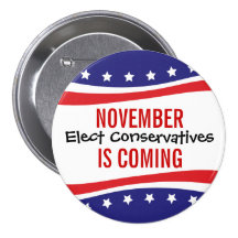 NOVEMBRE VIENT - élisez les conservateurs Badge