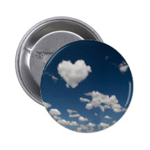 Nuage en forme de coeur badges avec agrafe