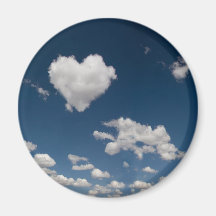 Nuage en forme de coeur magnets pour réfrigérateur
