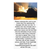 Nuages colorés au coucher du soleil cartes avec photo