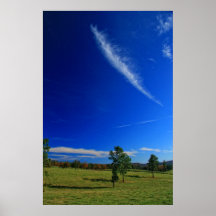 Nuages d'automne affiche