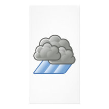 Nuages de forte pluie cartes avec photo