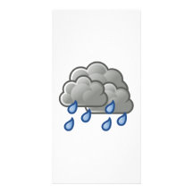 Nuages de pluie photocarte customisée