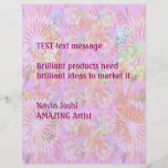Nuance rose de lumière de bouquet - customisez ou  prospectus avec motif