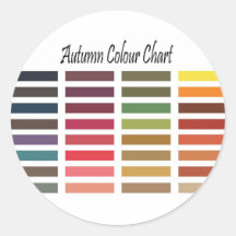 Nuancier d'automne autocollants