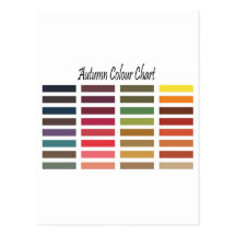 Nuancier d'automne cartes postales