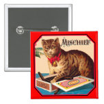 Nuisez au chat pin's avec agrafe