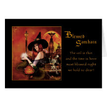 Nuit bénie de Samhain - de Magickal Cartes De Vœux