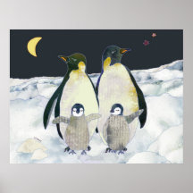 Nuit dans l'affiche antarctique