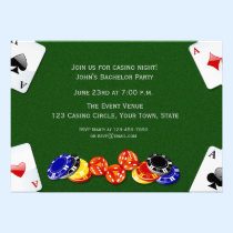 Nuit de casino invitations