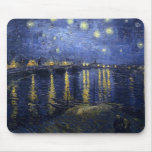 Nuit étoilée au-dessus du Rhône Tapis De Souris