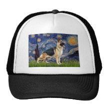Nuit étoilée - berger allemand 13 casquettes