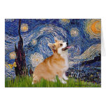 Nuit étoilée - corgi 7b de Gallois de Pembroke Cartes De Vœux
